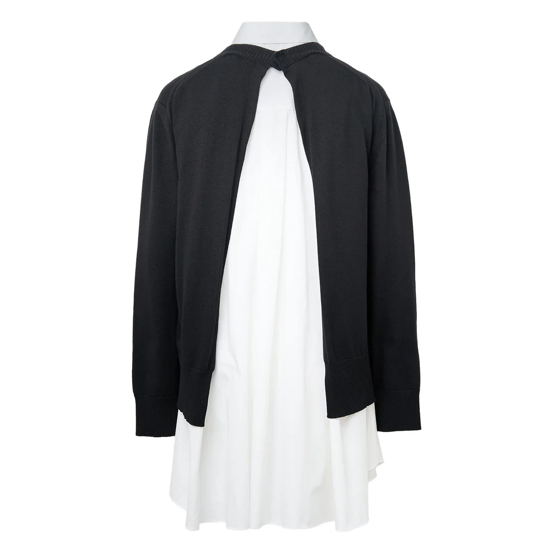Poplin x Cotton Knit Dress - 2