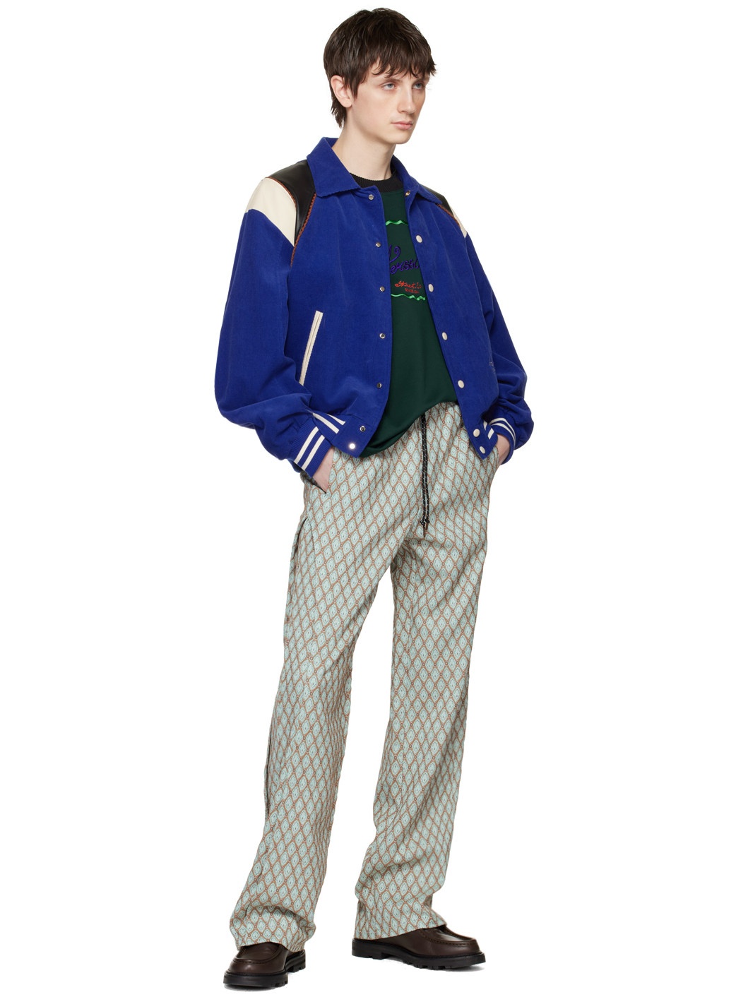 Green & Tan Makeni Sweatpants - 4