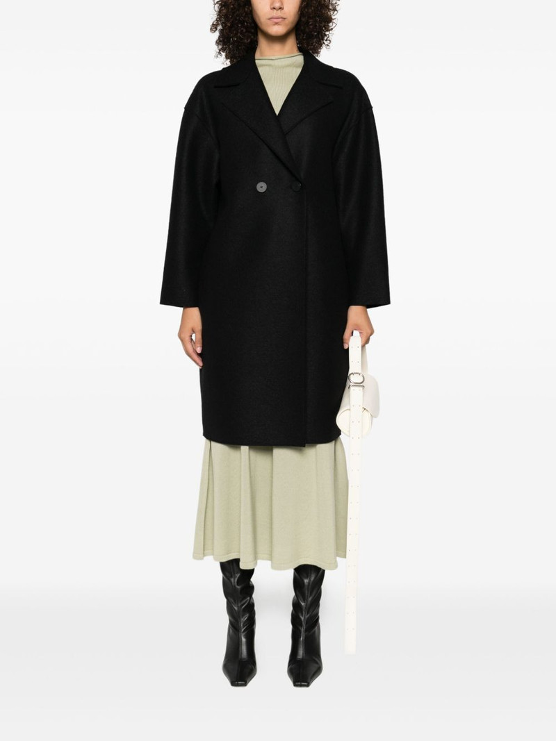 Harris Wharf London double-breasted wool coat outlook