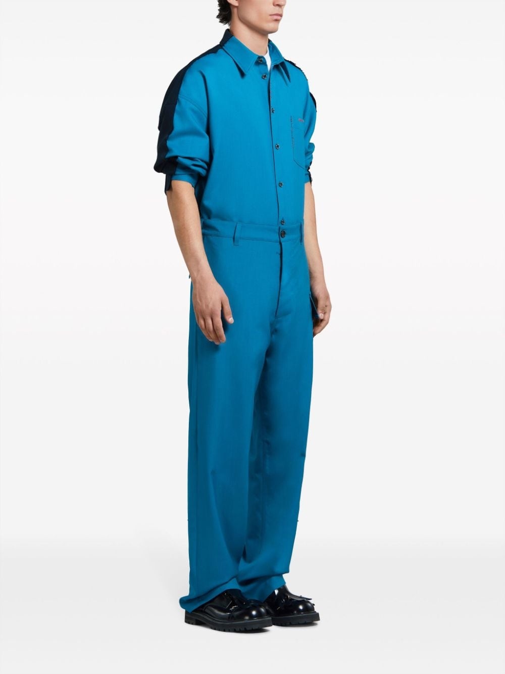 cargo-pocket straight-leg trousers - 2
