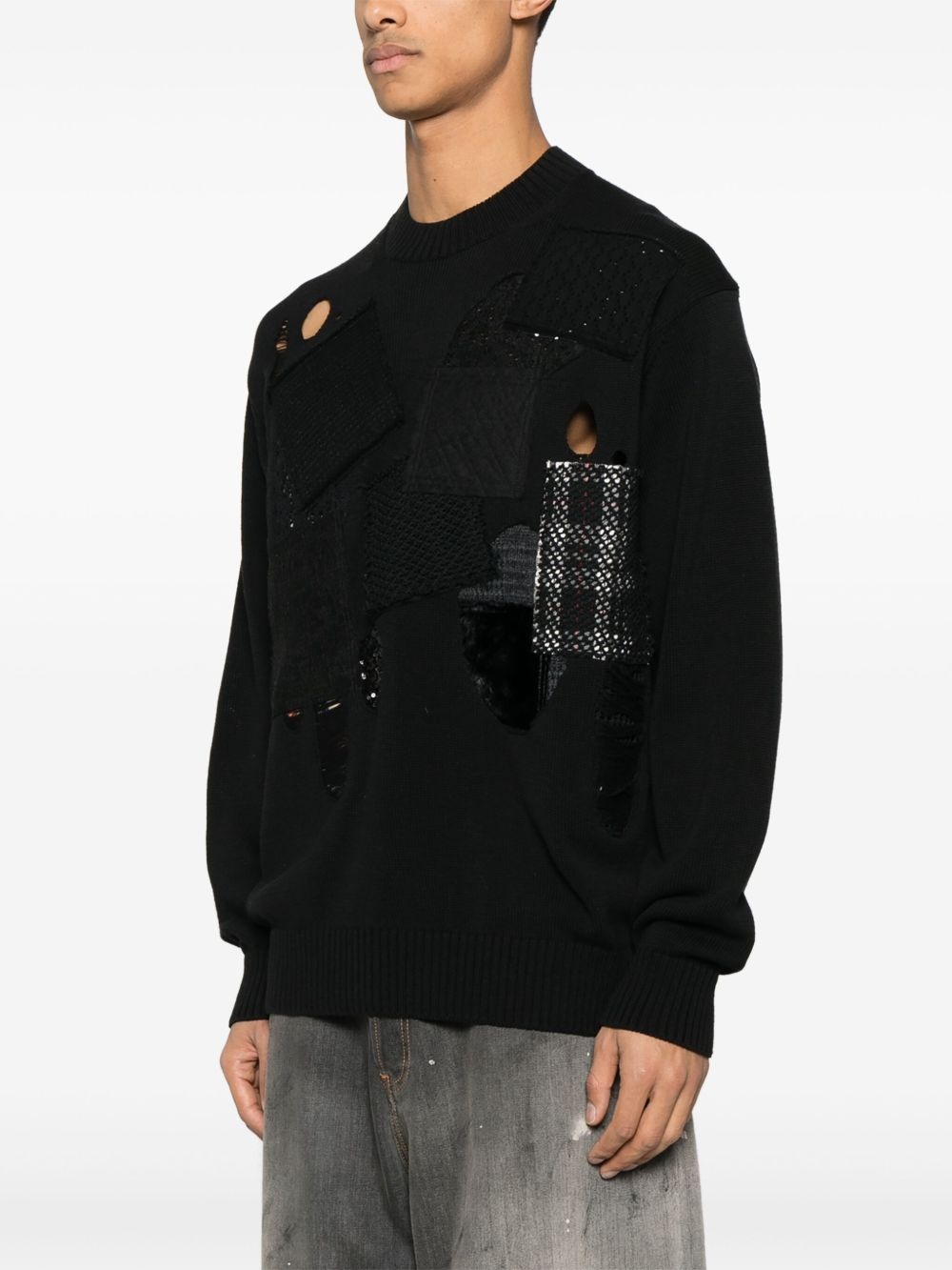 patchwork sweater - 3