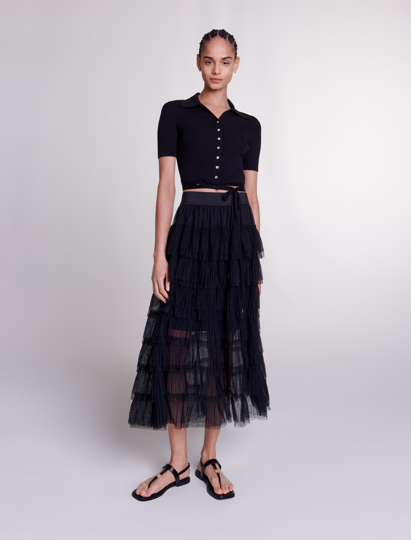 Tulle midi skirt - 2