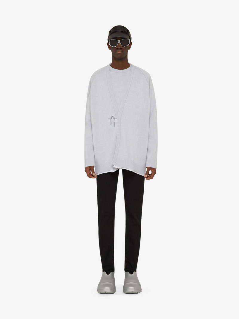 Givenchy CARDIGAN IN WOOL AND SILK WITH U-LOCK outlook