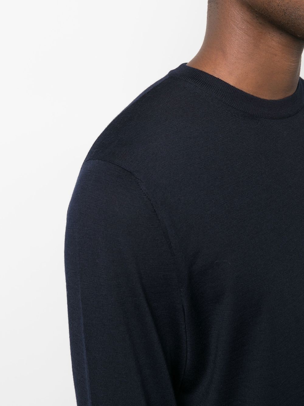 crew-neck long-sleeve jumper - 5