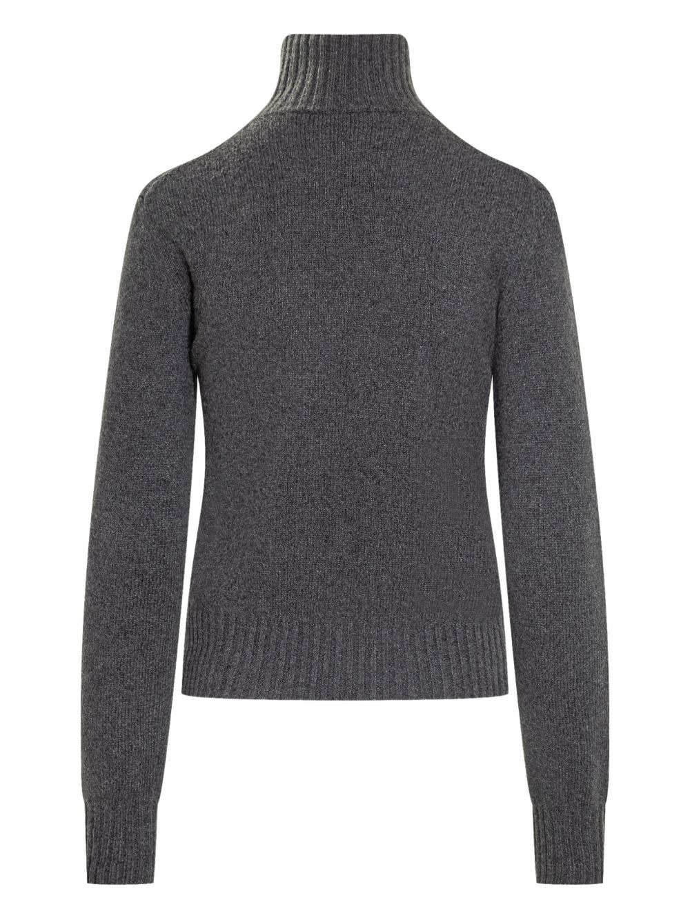 heart-embroidered turtleneck sweater - 2