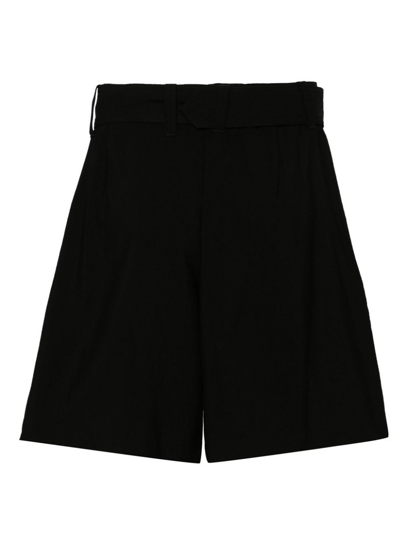 Y's belted high-waisted shorts outlook