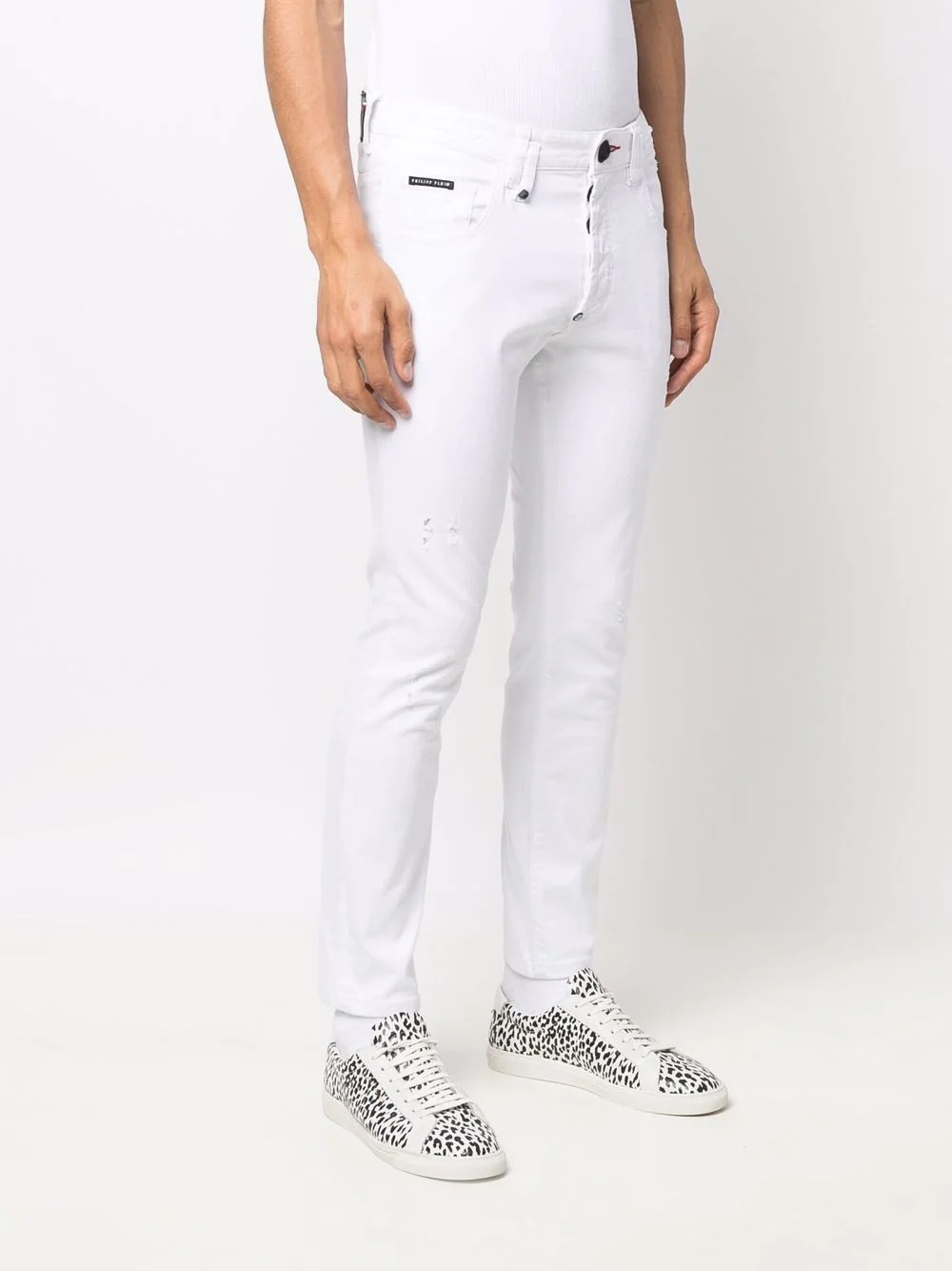 embroidered-logo straight-cut jeans - 3