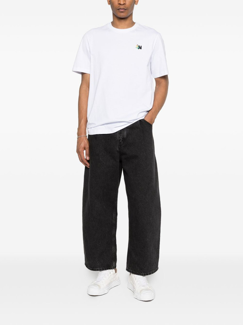 MSGM logo-embroidered T-shirt outlook