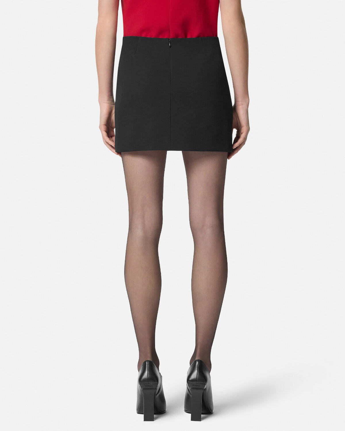 Wool Gabardine Pencil Skirt - 5