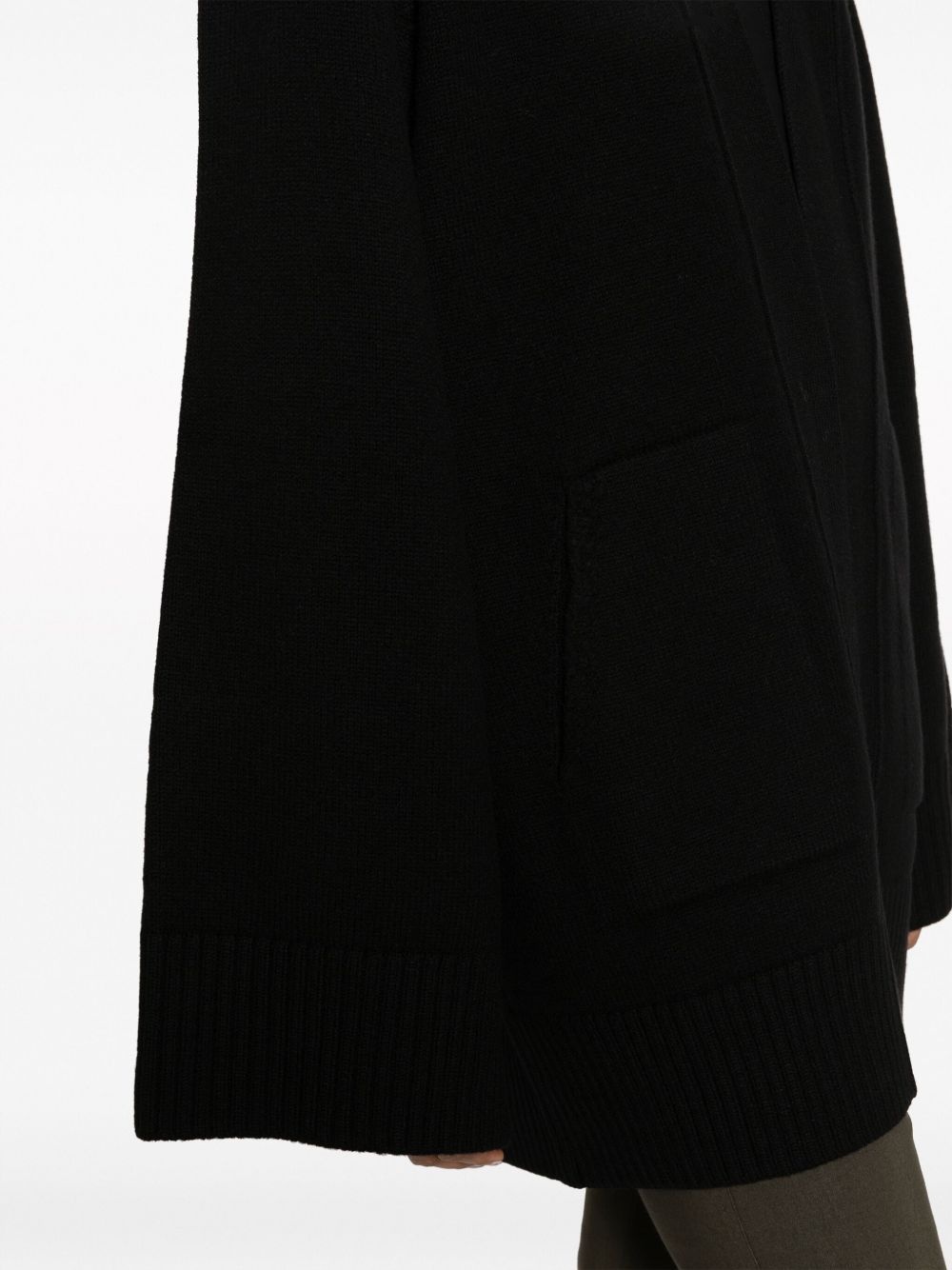 open-front merino cardigan - 5