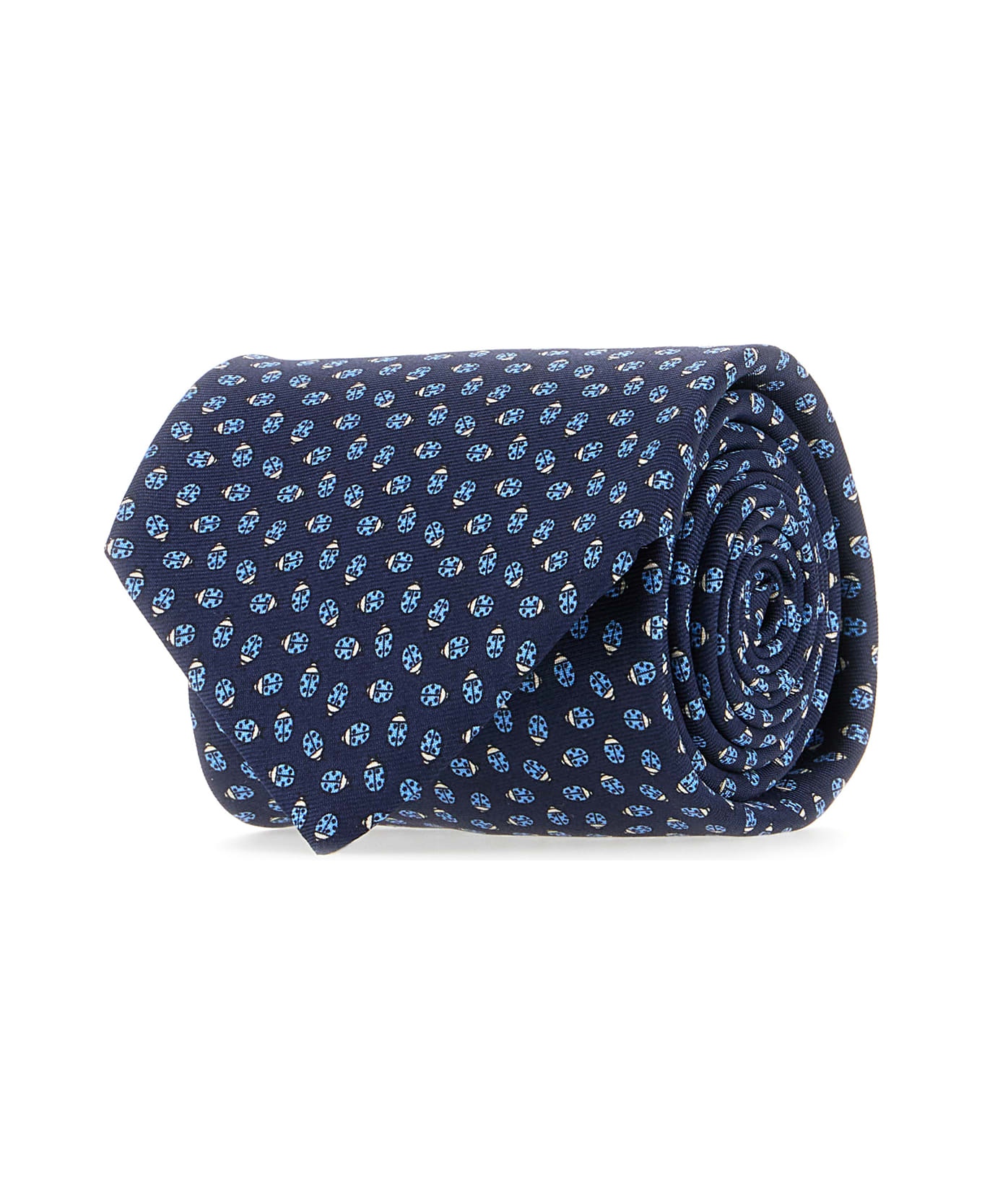 Embroidered Silk Tie - 2