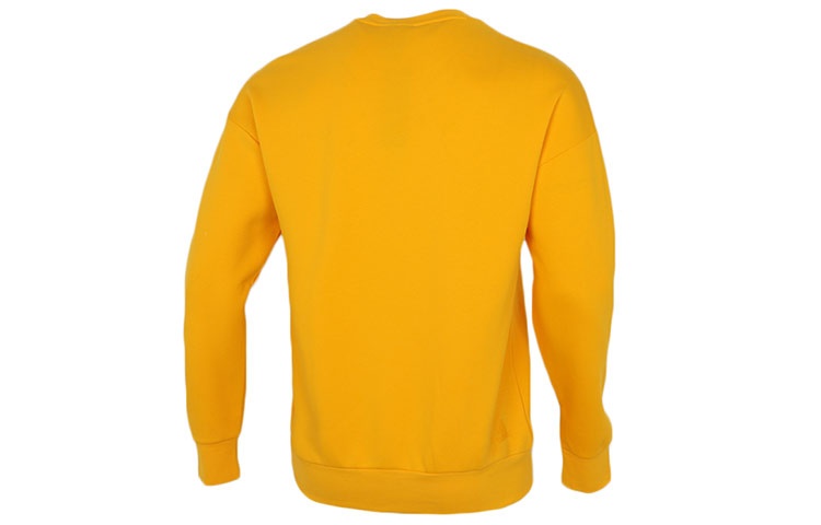 Men's adidas St Story Sweat Large Logo Printing Sports Round Neck Pullover Yellow H39216 - 2