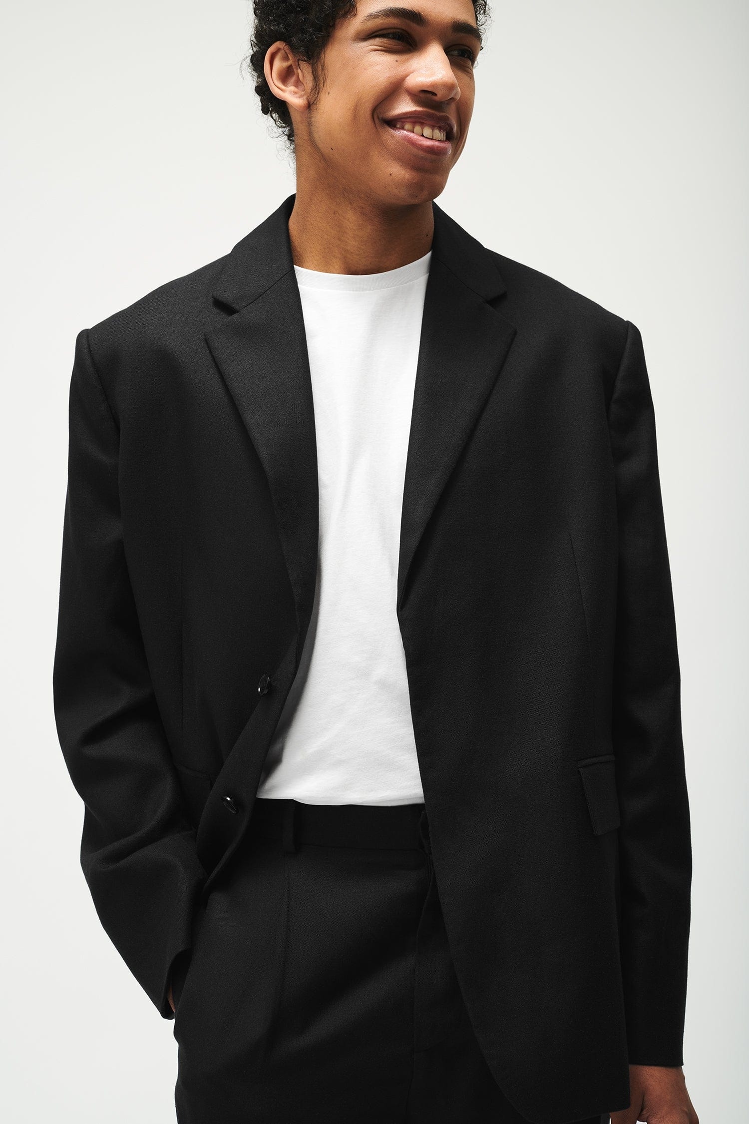 Mens DNA FrutFiber Oversized Blazer - Black - 6