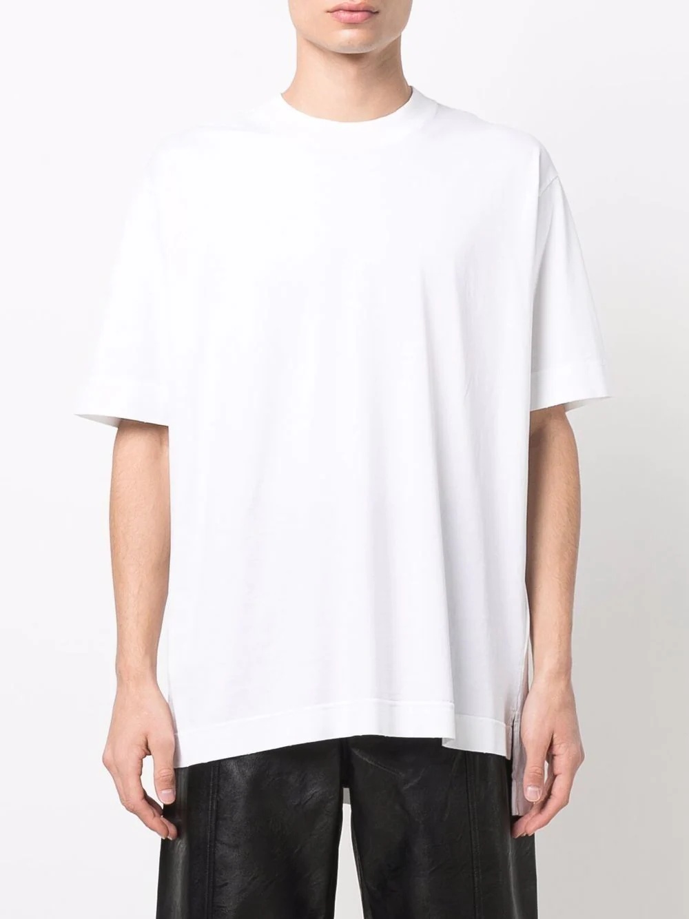 paisley-print layered cotton T-shirt - 3