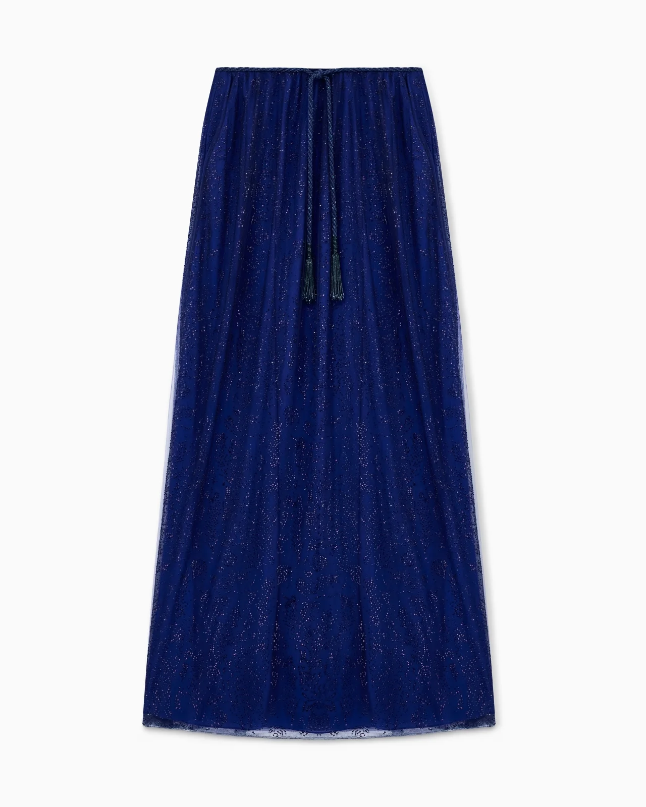 EMBROIDERED TULLE LONG SKIRT - 1