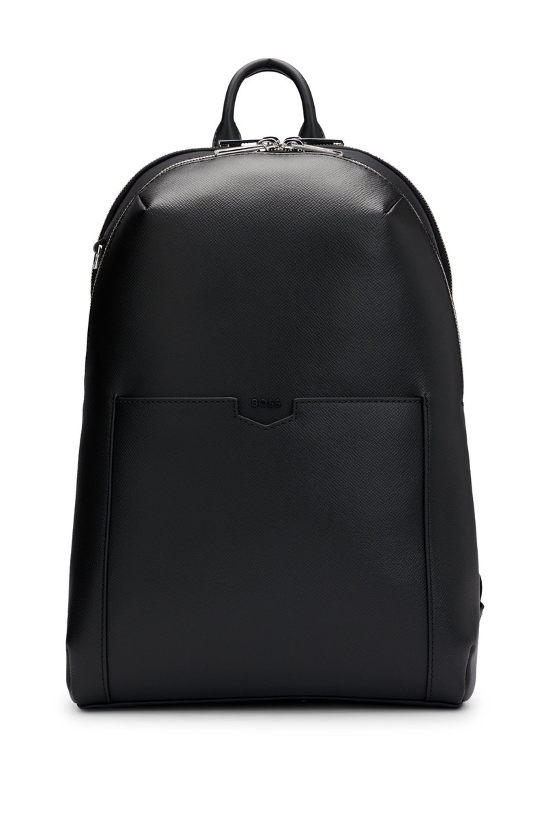LEATHER BACKPACK WITH DETACHABLE INNER POUCH 1