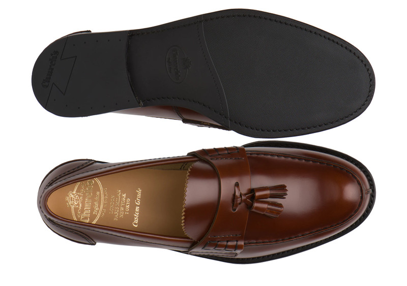 Tiverton r
Bookbinder Fumè Tassel Loafer Tabac 3