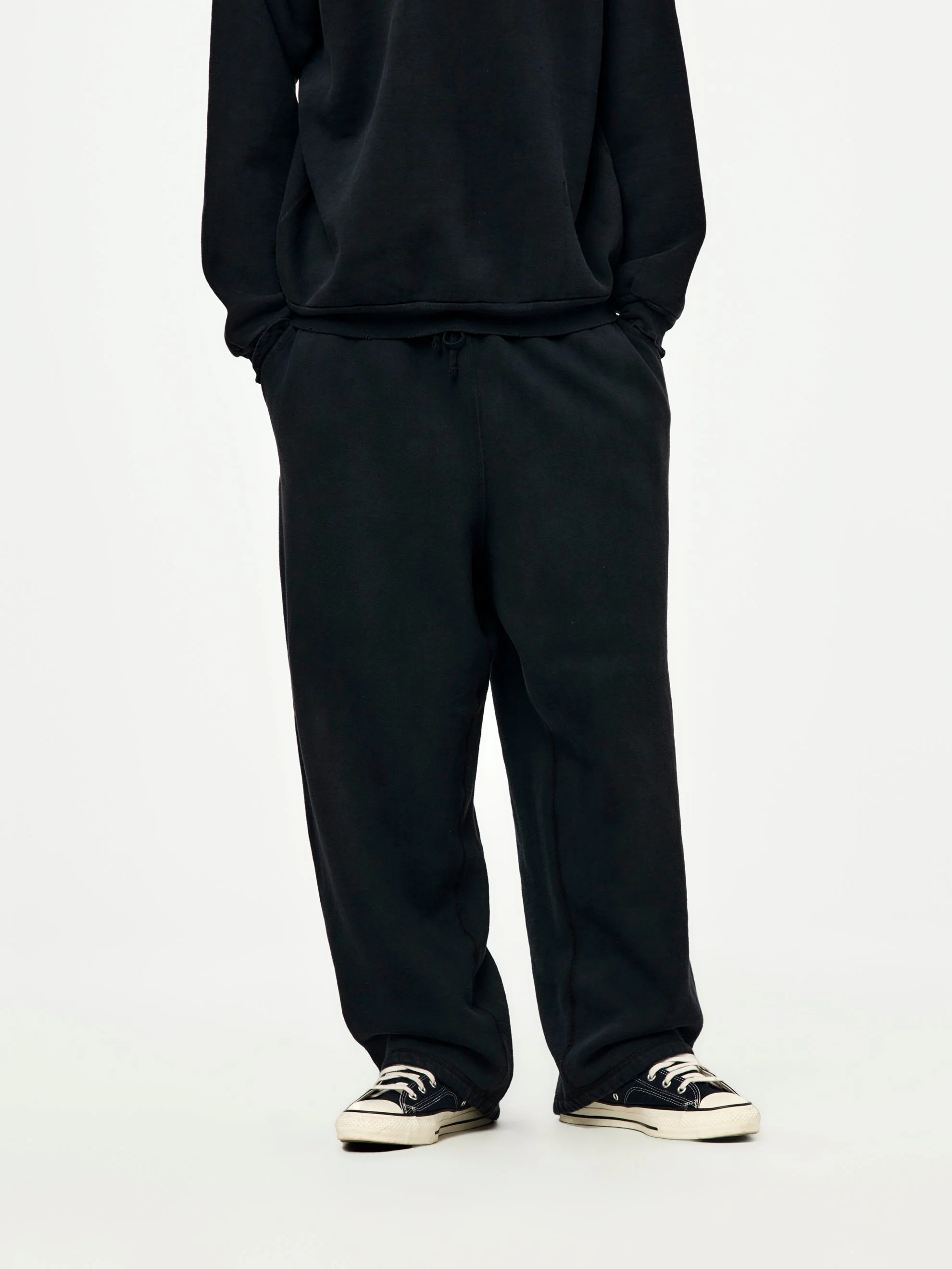 VINTAGE SWEAT PANTS (BLACK) (SIS) - 1
