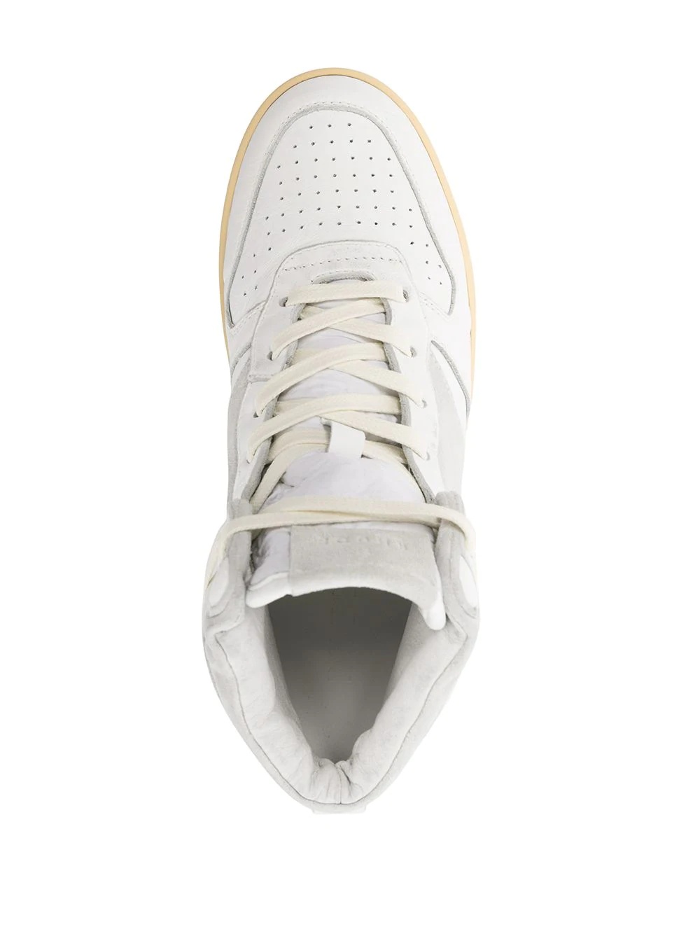 panelled hi-top sneakers - 4
