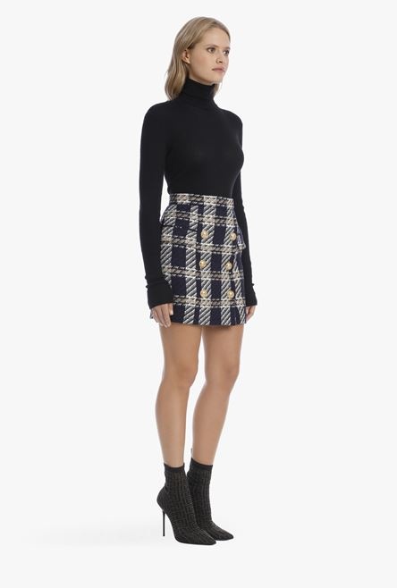 EXCLUSIVE - Short double-breasted tweed skirt - 7