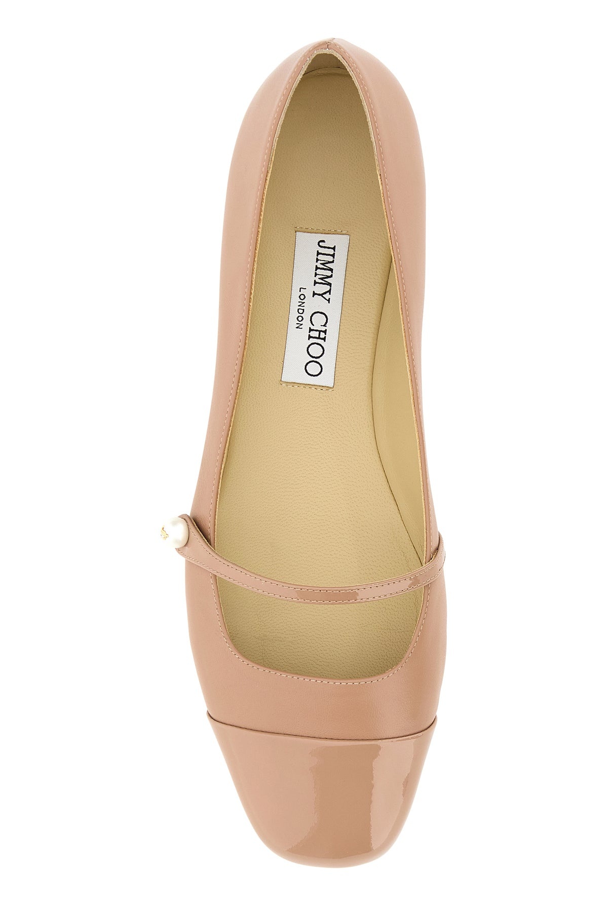 Skin pink nappa leather ballerinas - 4