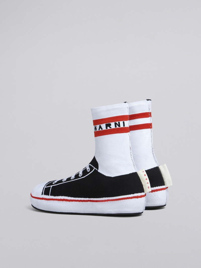 Marni TROMPE L'ŒIL JACQUARD HIGH-TOP SNEAKER outlook