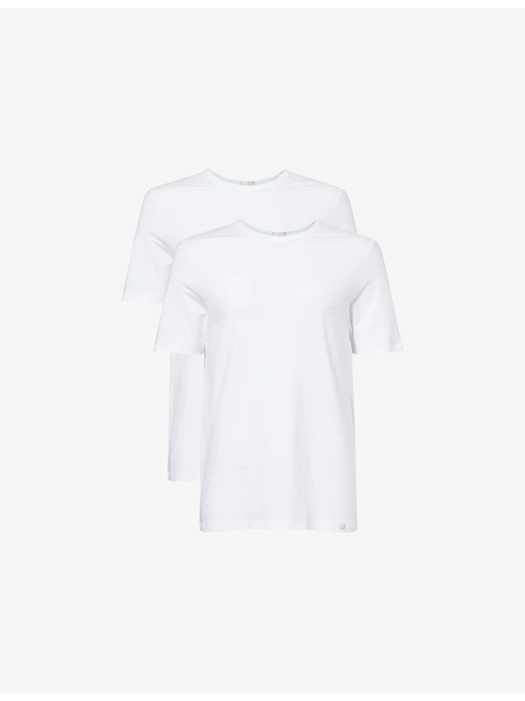 Cotton Essentials Slim-Fit Stretch-Cotton T-Shirts Pack of Two - 1