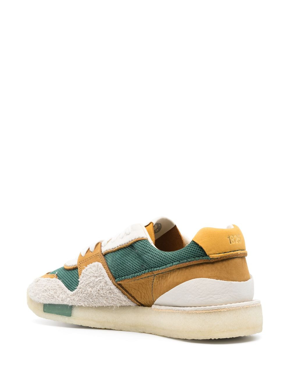 colour-block low-top sneakers - 3