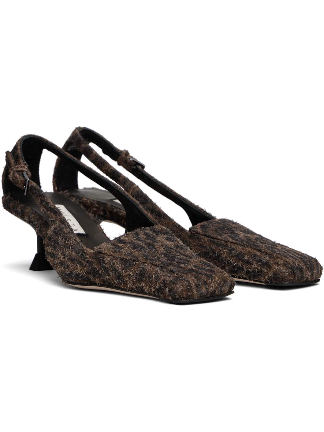 Brown & Black Adal Animal Print Heels - 4