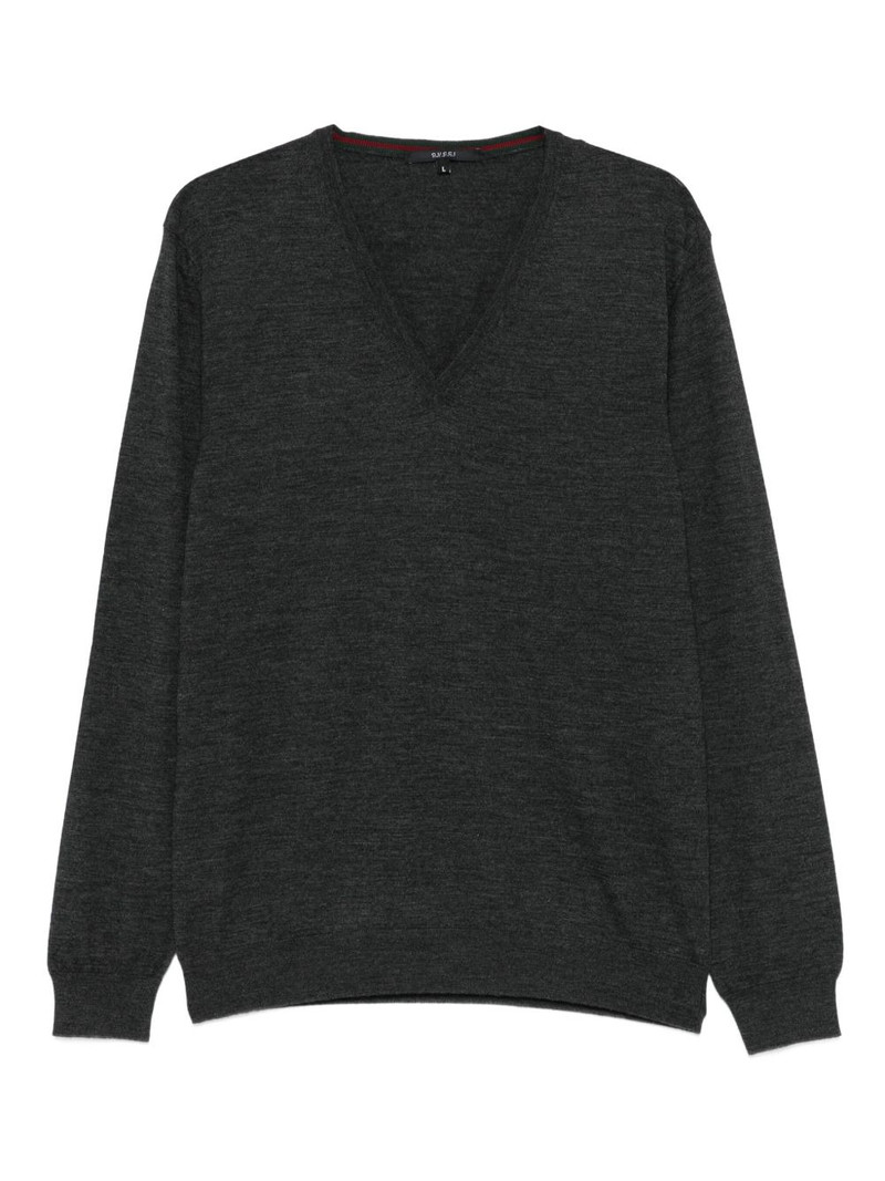 V-neck wool sweater 1