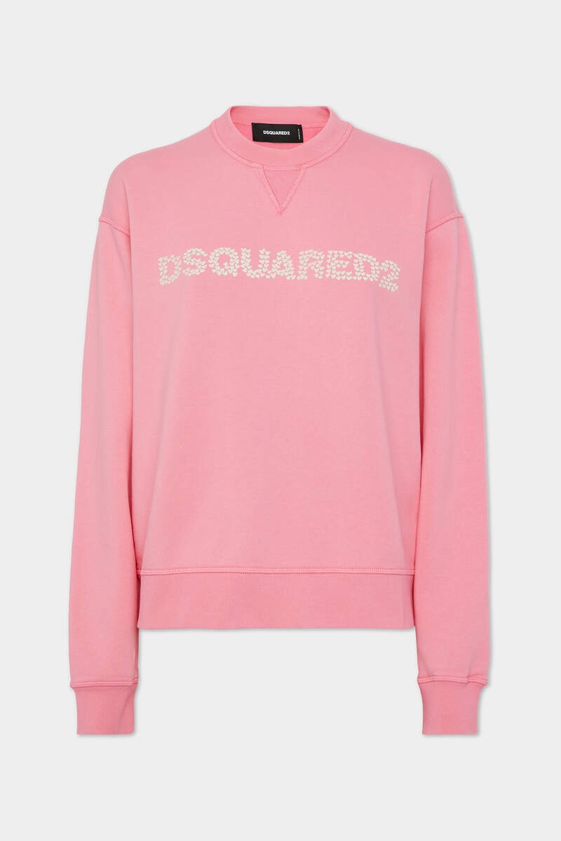 BRUSHED FLEECE DSQUARED2 COOL FIT SWEATSHIRT - 1