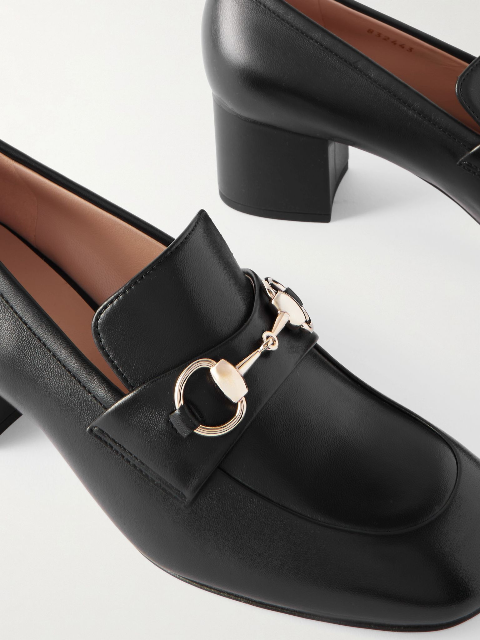Lady horsebit-detailed leather pumps Black - 4