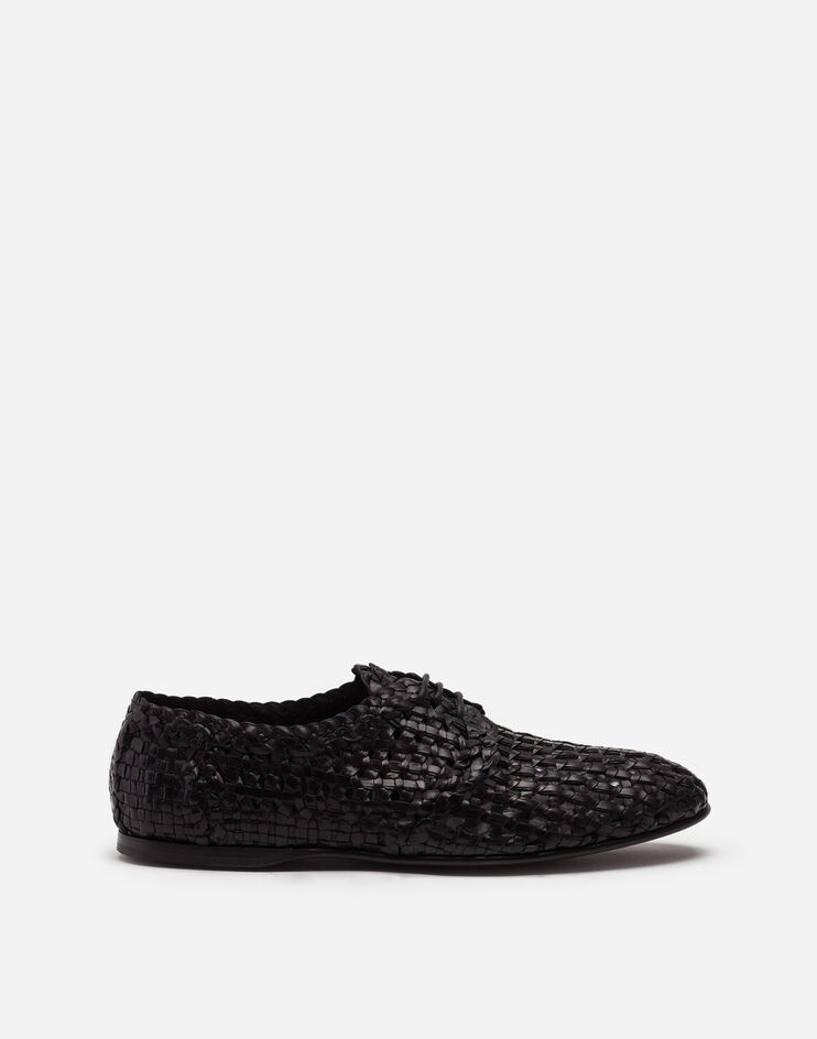 Persia woven leather derby shoes - 1