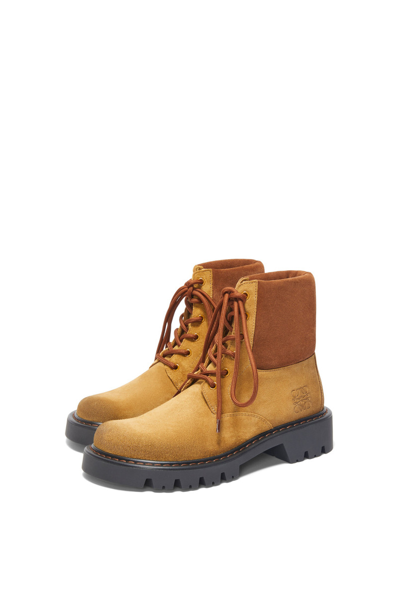 Loewe Sierra combat boot in suede outlook