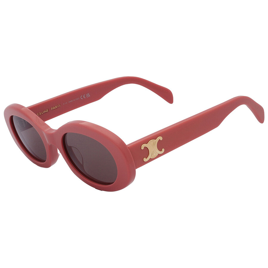 Celine Triomphe Grey Oval Ladies Sunglasses CL40194U 72A 52 - 4