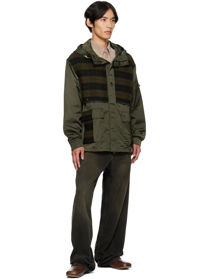 Andersson Bell Khaki Check Layered Jacket outlook