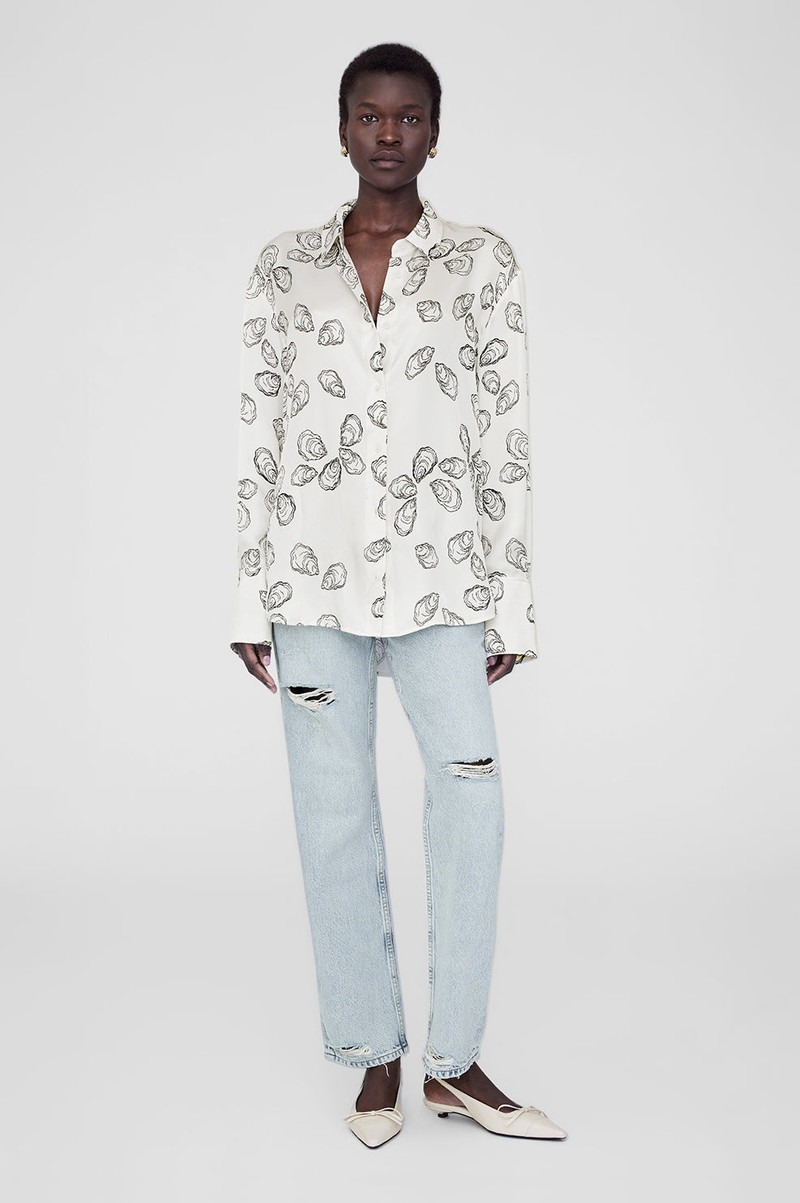 ANINE BING Avalon Shirt - Bone Oyster outlook