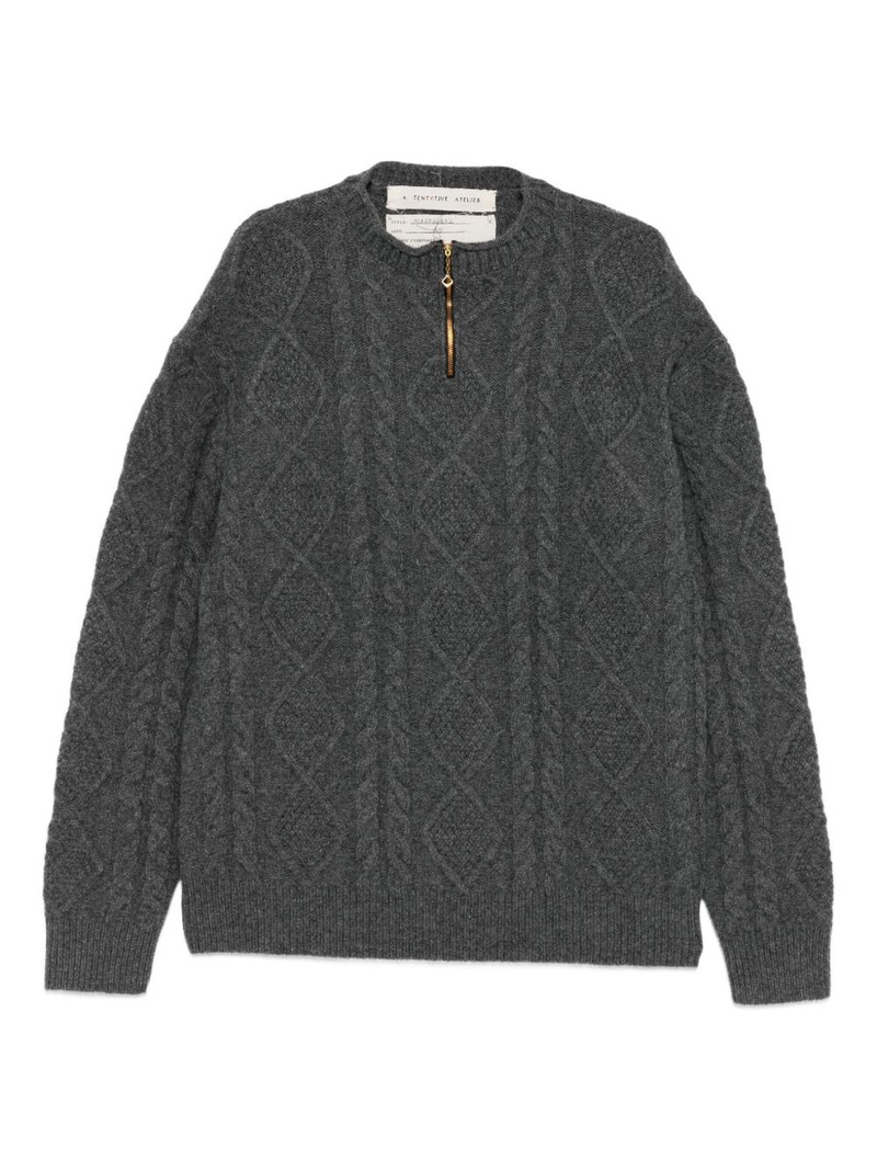 cable knit sweater 1