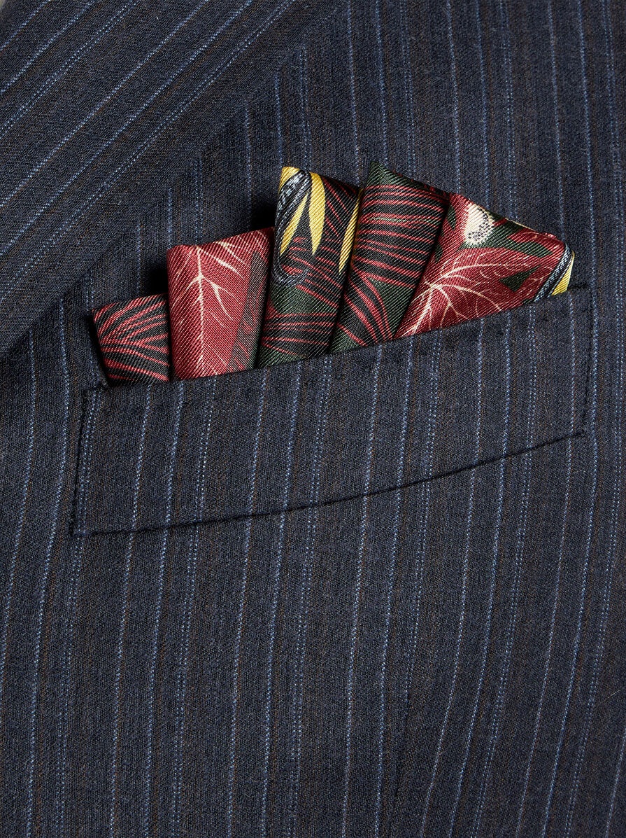 PRINTED SILK POCKET SQUARE - 2