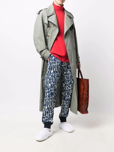 Lanvin logo-print cotton track pants outlook