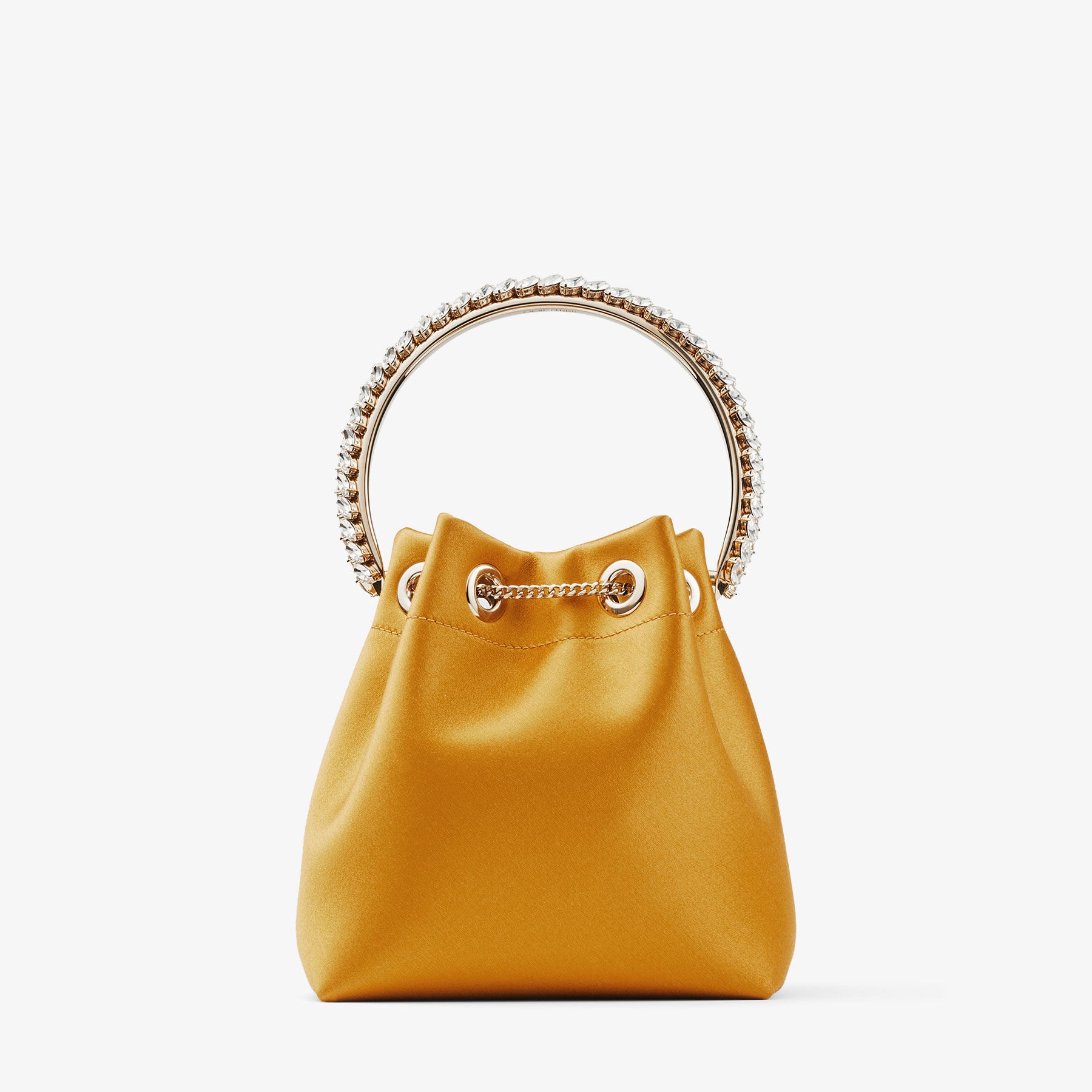 Bon Bon
Sunflower Satin Bag with Crystal Handle - 6