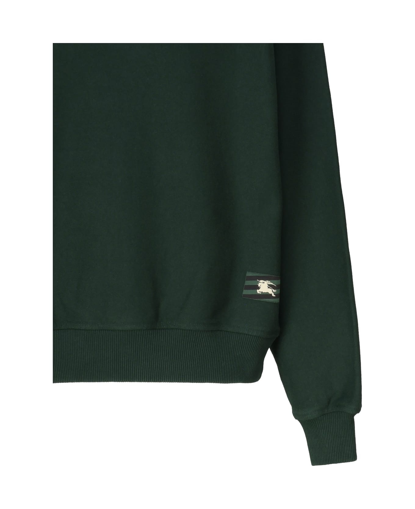 Logo Embroidered Ribbed Sweatshirt - 2