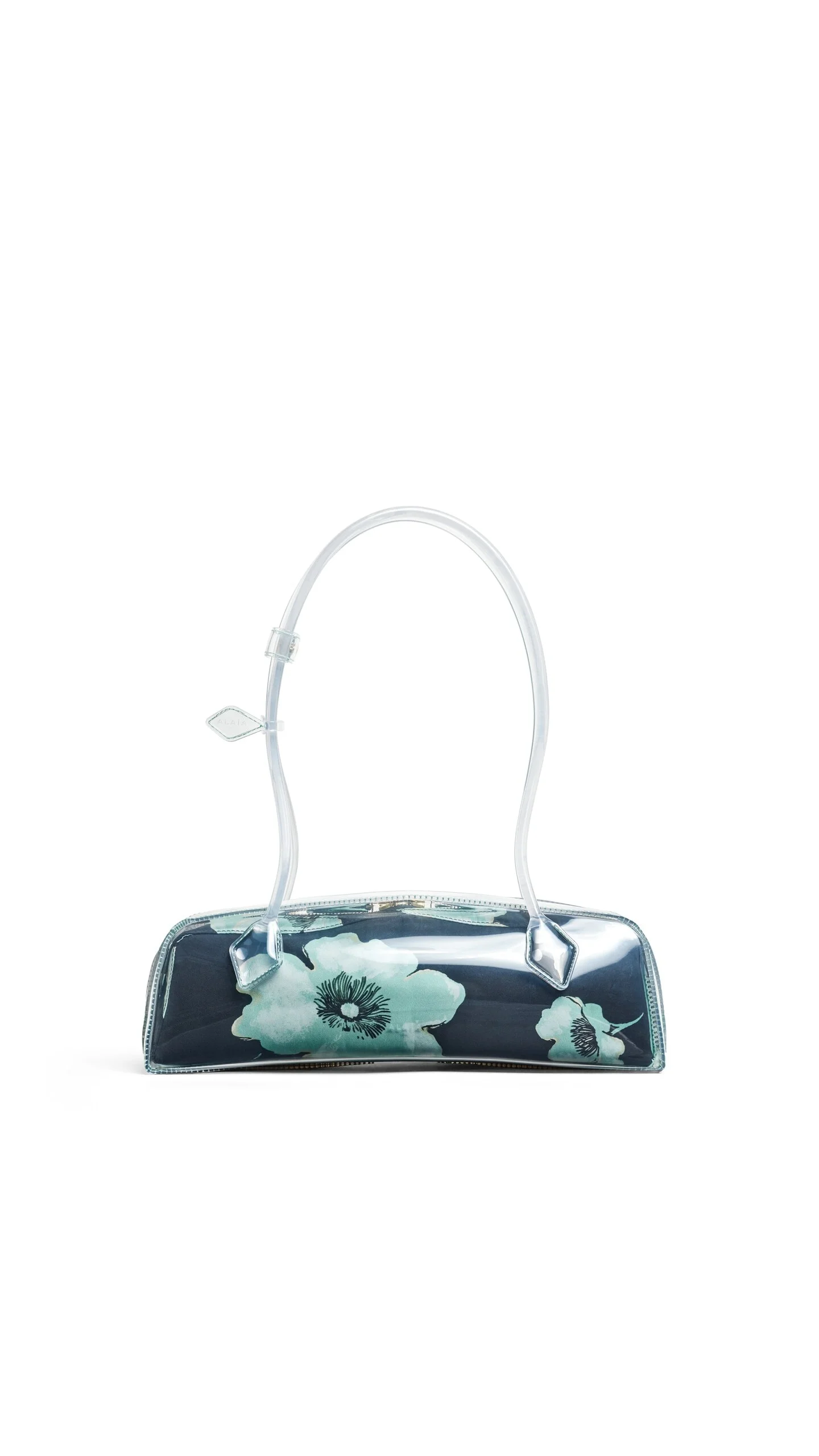 LE TECKEL MEDIUM BAG IN POLYURETHANE AND FLOWER PRINT - 1
