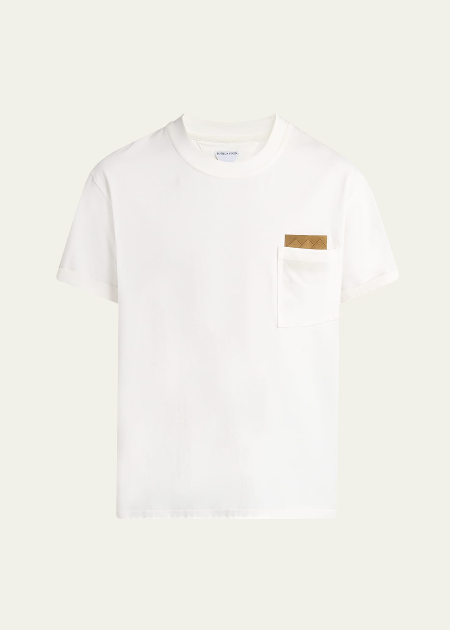 Men's Pima Cotton Jersey Intrecciato-Pocket T-Shirt - 1