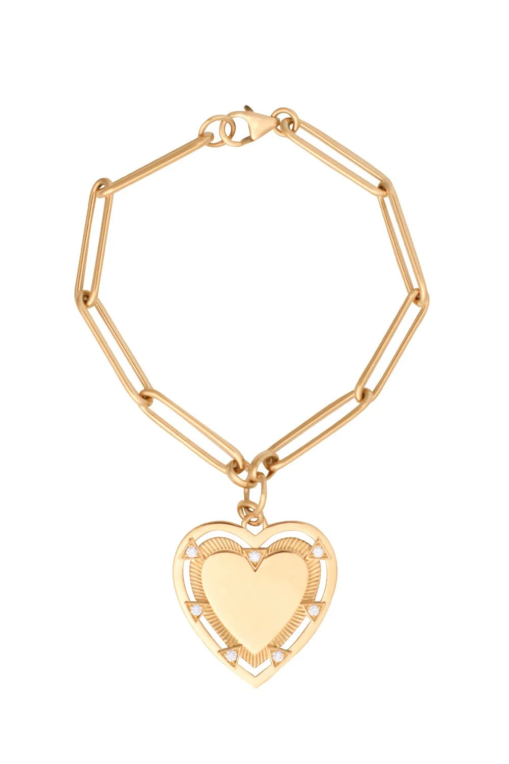 Heart Token - Love Extended Clip Chain Bracelet - 1