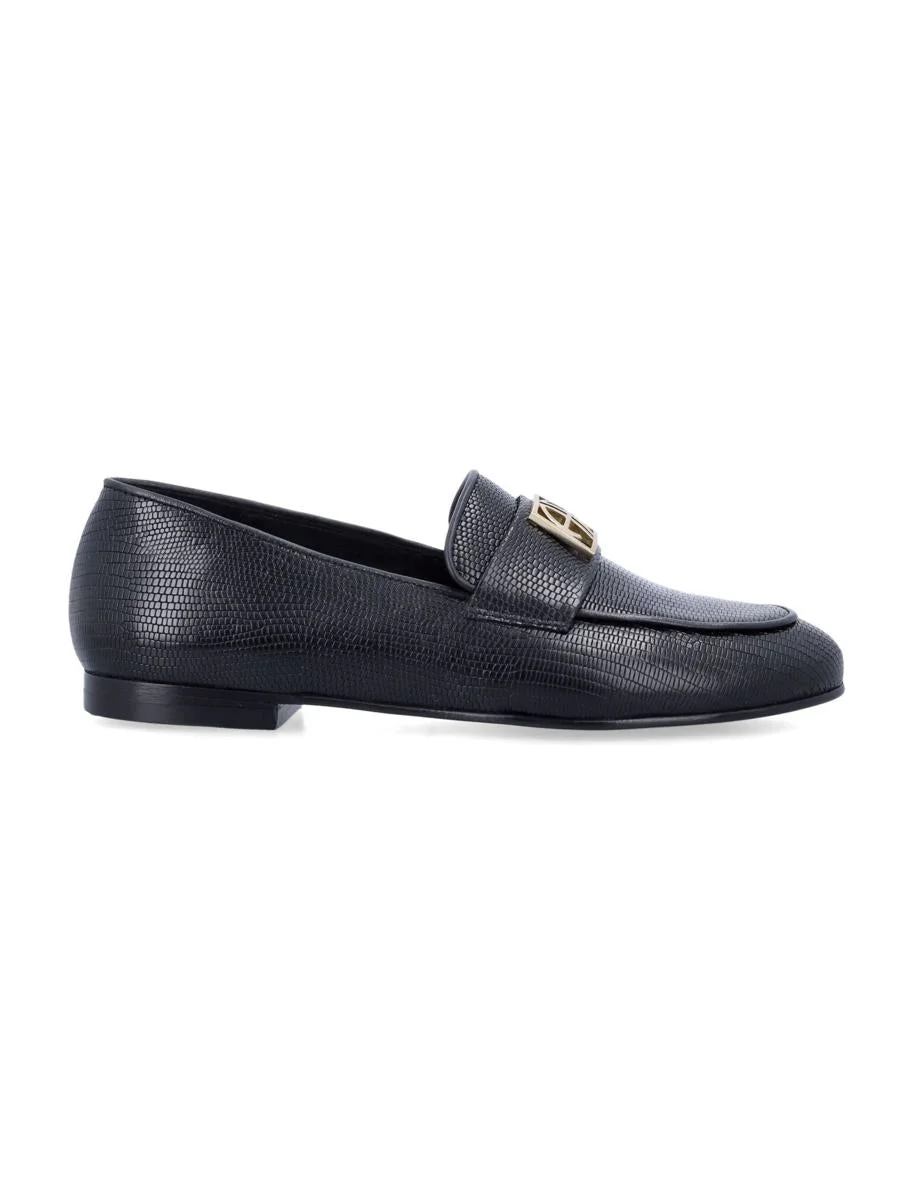 Anine Bing Corrine Monogram Loafers - 1