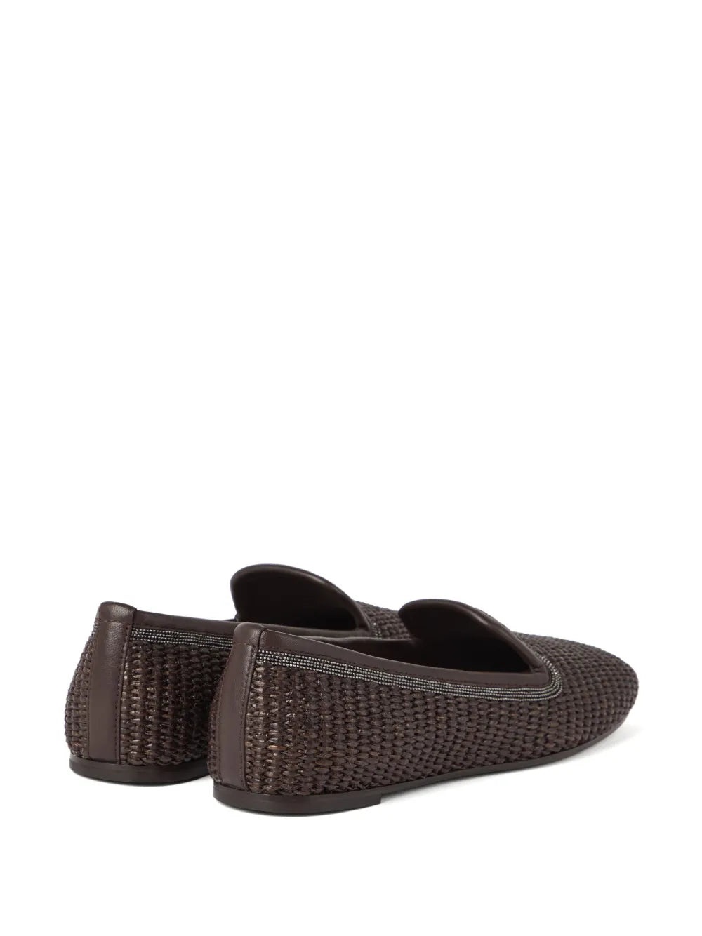 Brunello Cucinelli Women Slippers With Woven Design - 3