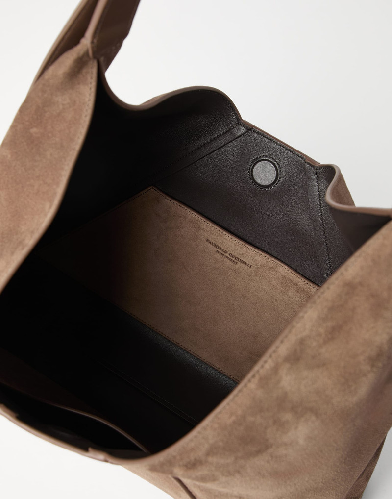 Sueded calfskin hobo bag 5
