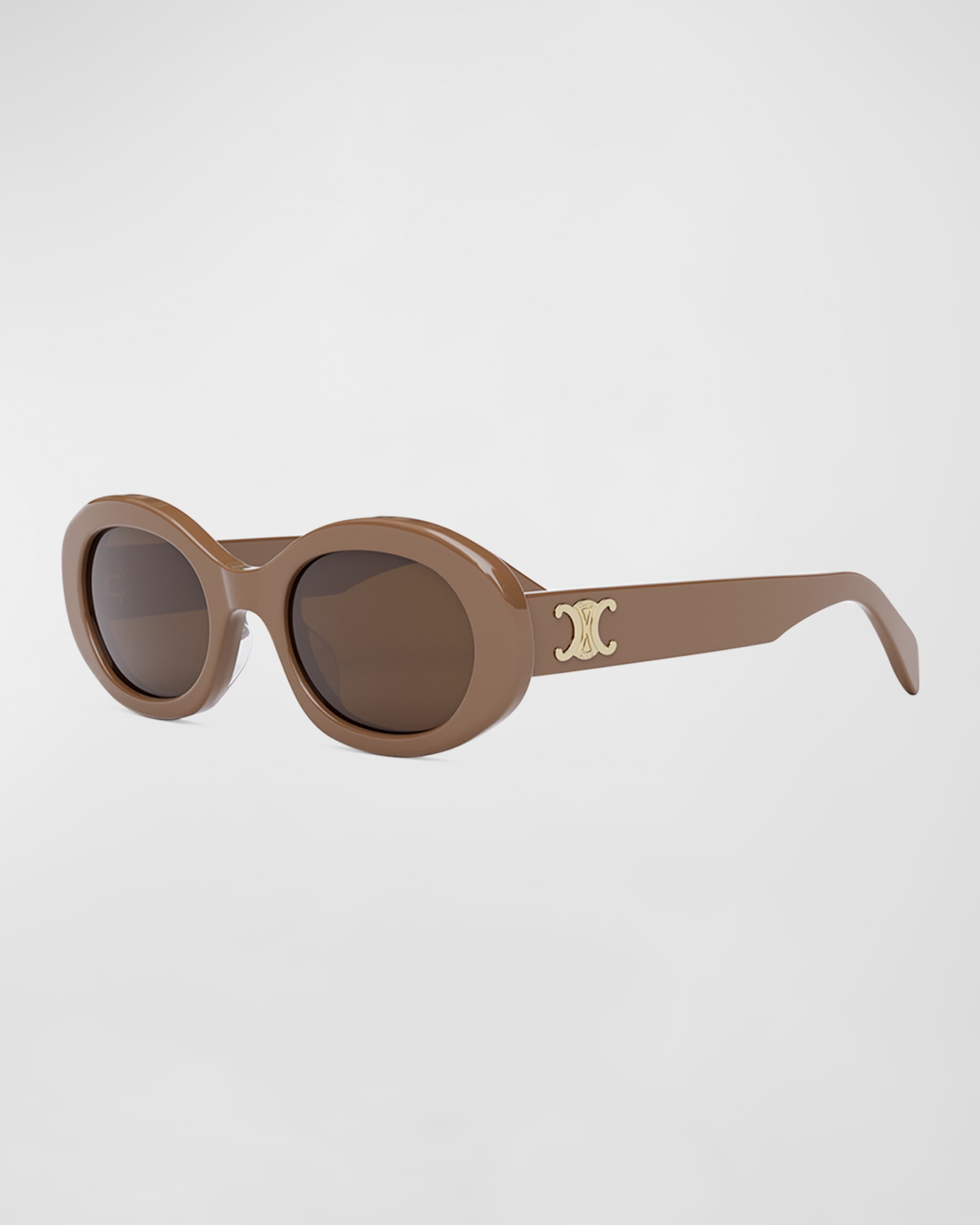 Triomphe Acetate Oval Sunglasses - 1