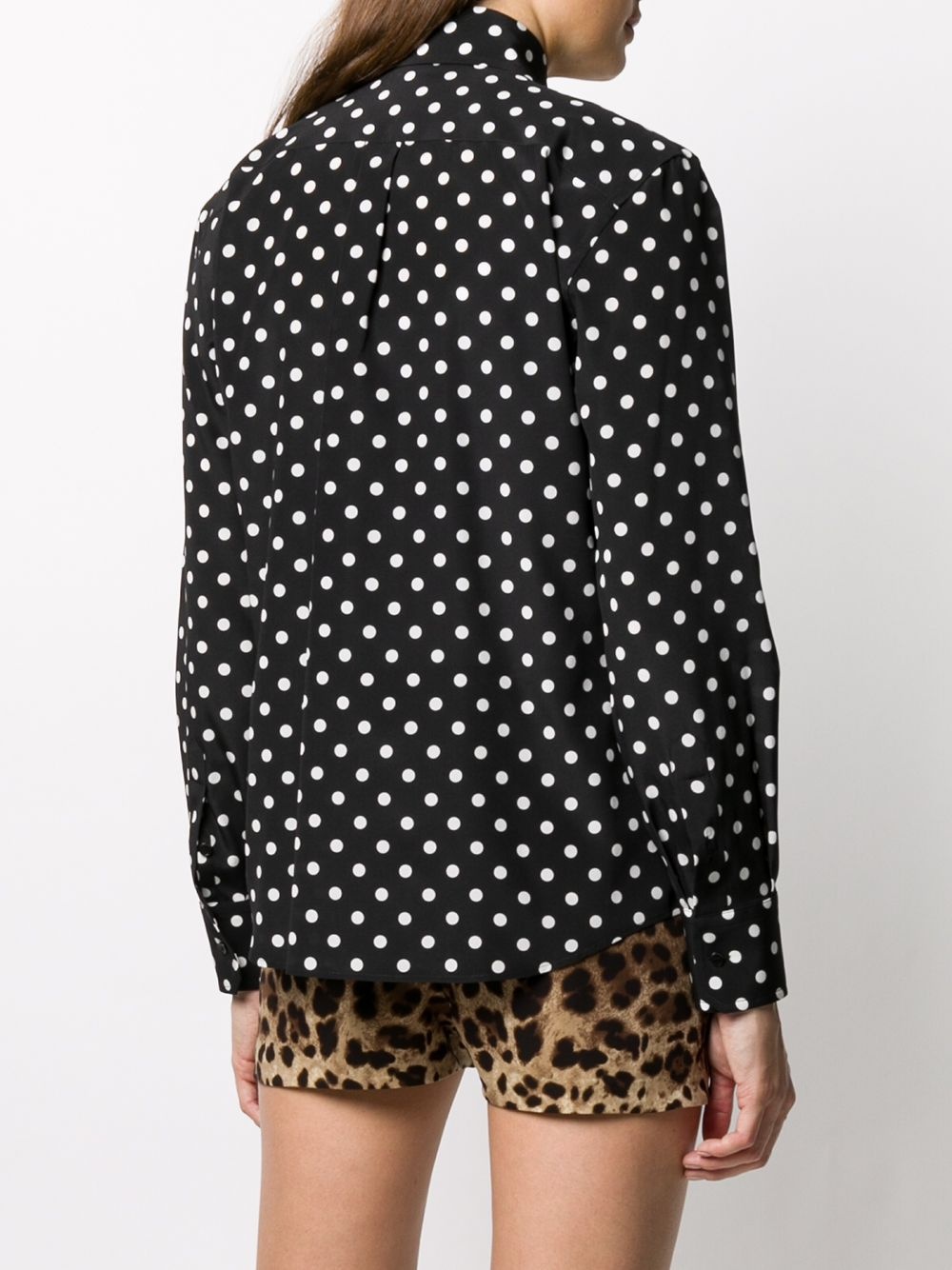 polka dot print shirt - 4